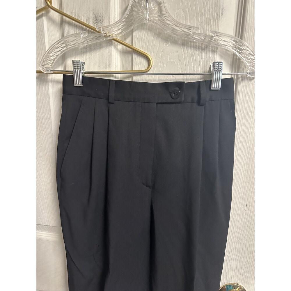 2 Pair Bernard Zins Pants Wool 4 Small France Black 26x26 VNT 90s Cerruti 1881 - Picture 2 of 14